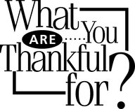 What are you thankful for?