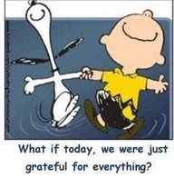 What if today, we were just grateful for everything?