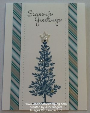 created by Judi Siegers, Lovely As a Tree, More Merry Messages, www.dazzledbystamping.com