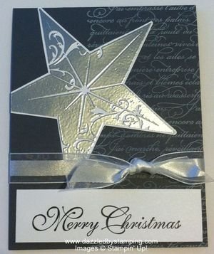 Christmas Star, En Francais, Greetings of the Season, www.dazzledbystamping.com