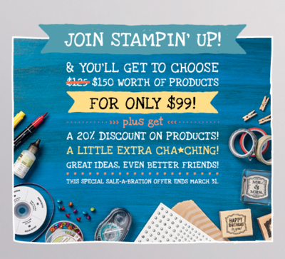Click to learn more on joining Stampin' Up!