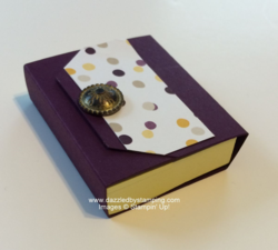 Post-It Note Holder, Moonlight DSP Stack, Angled Topper punch, www.dazzledbystamping.com