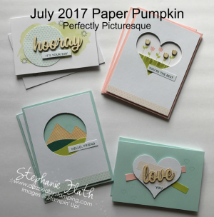July 2017 Paper Pumpkin Kit, www.dazzledbystamping.com