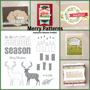 Merry Patterns--exclusive, hostess-only stamp set