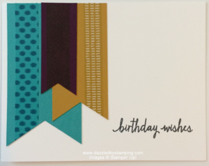 Build a Birthday, Triple Banner punch, Bohemian Washi Tape, www.dazzledbystamping.com