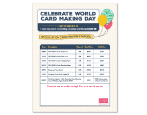 click to see the World Card-Making Day deals