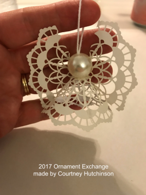 2017 Ornament Exchange, made by Courtney Hutchinson, www.dazzledbystamping.com