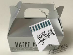 Perennial Birthday, Picture Perfect Birthday, Silver Mini Gable Boxes, Myths & Magic Washi Tape, www.dazzledbystamping.com