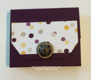 Post-It Note Holder, Moonlight DSP Stack, Angled Topper punch, www.dazzledbystamping.com