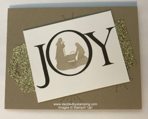 Joyful Nativity, Holly Jolly Greetings, Scalloped Tag Topper Punch, www.dazzledbystamping.com