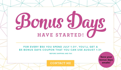 Click here to order! $5 BONUS for every $50