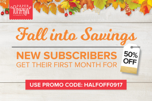 Paper Pumpkin--first month half off, new subscribers