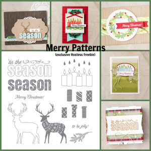 Merry Patterns--exclusive hostess set for qualifying Sept/Oct hostesses, www.dazzledbystamping.com