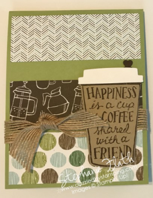 Coffee Cafe bundle, Twist & Pop card, www.dazzledbystamping.com