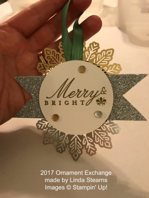 2017 Ornament Exchange, made by Linda Stearns, www.dazzledbystamping.com
