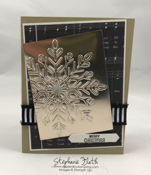 Winter Wonder folder, Champagne Foil, www.dazzledbystamping.com