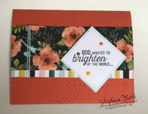 Flourishing Phrases (words), Timeless Textures (dots), Whole Lot of Lovely DSP, www.dazzledbystamping.com