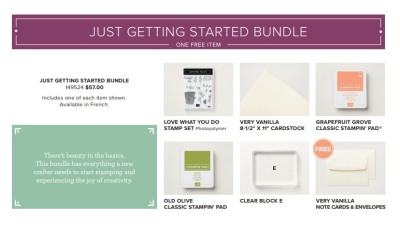 Just Getting Started (Share What You Love Bundle)