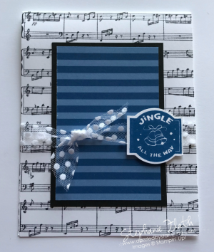 Christmas Traditions Punch Box, Sheet Music, www.dazzledbystamping.com