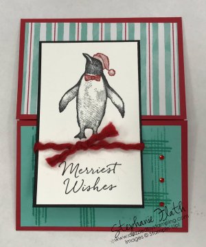 Playful Penguins, Gallery Grunge, www.dazzledbystamping.com