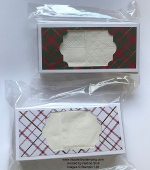 Wrapped in Plaid Suite, created by Nadine Stolt, www.dazzledbystamping.com