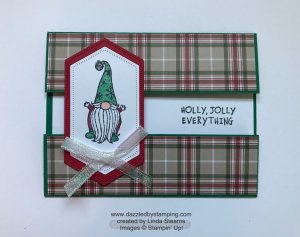 Gnome for the Holidays, created by Linda Stearns, www.dazzledbystamping.com