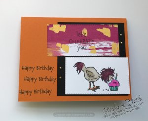 Hey Birthday Chick bundle, www.dazzledbystamping.com