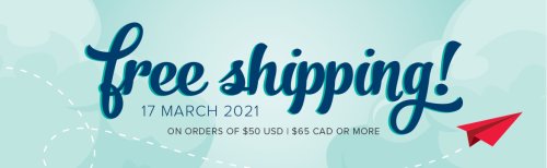 free shipping, Wednesday, 3/17, only!