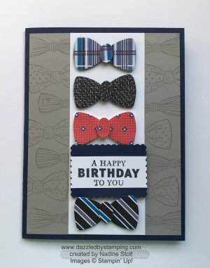 Well Suited Suite, Rectangular Postage Punch, created by Nadine Stolt, dazzledbystamping.com