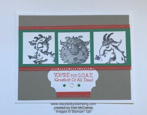 Way to Goat, created by Deb McCahan, www.dazzledbystamping.com