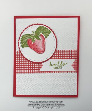 Sweet Strawberry bundle, Berry Blessings (SAB bundle), created by Georgianne Everhart, www.dazzledbystamping.com
