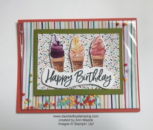 Sweet Ice Cream bundle, created by Ann Maede, www.dazzledbystamping.com