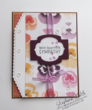 Inspiring Thoughts, Pansy Petals DSP, Stitched So Sweetly Dies, www.dazzledbystamping.com