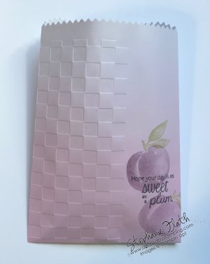 Sweet as a Peach, Ombre Treat Bags, www.dazzledbystamping.com