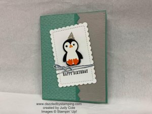 Penguin Place, Penguin Playmates DSP (SAB), created by Judy Cole, www.dazzledbystamping.com