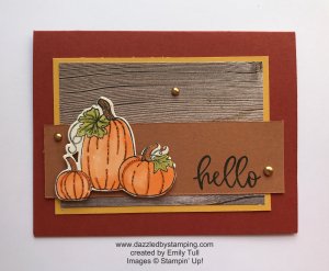 Pretty Pumpkins bundle, created by Emily Tull, www.dazzledbystamping.com