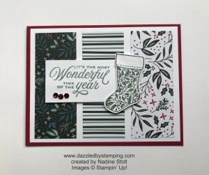 Tidings & Trimmings bundle, created by Nadine Stolt, www.dazzledbystamping.com