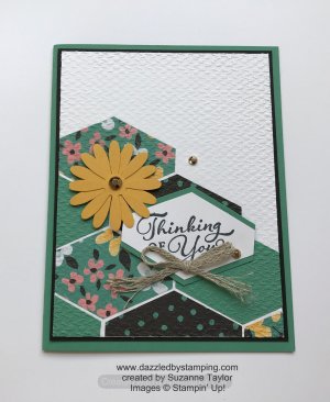 Happy Thoughts, Flower & Field DSP (SAB), created by Suzanne Taylor, www.dazzledbystamping.com