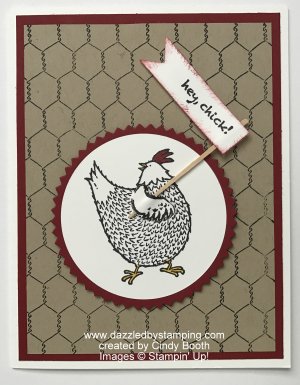 Hey Chick, created by Cindy Booth, www.dazzledbystamping.com