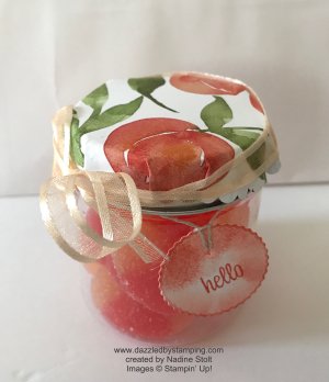 Sweet as a Peach, You're a Peach, created by Nadine Stolt, www.dazzledbystamping.com