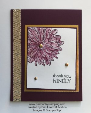 Delicate Dahlias (SAB), Be Dazzling Specialty Paper (SAB--gone!), created by Erin Lentz McMahon, www.dazzledbystamping.com