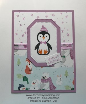 Penguin Place, Penguin Playmates DSP (SAB), created by Tamie Ackerson, www.dazzledbystamping.com