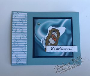Awesome Otters (SAB), Simply Marbelous DSP (SAB), www.dazzledbystamping.com