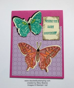 Butterfly Brilliance bundle, swap created by Mary Bearss, www.dazzledbystamping.com