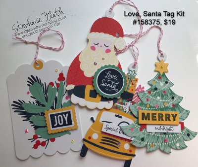 Love Santa Tag Kit, www.dazzledbystamping.com