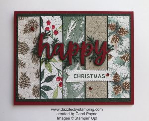 Painted Christmas, created by Carol Payne, www.dazzledbystamping.com