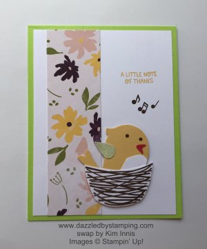 Sweet Songbirds, created by Kim Innis, www.dazzledbystamping.com