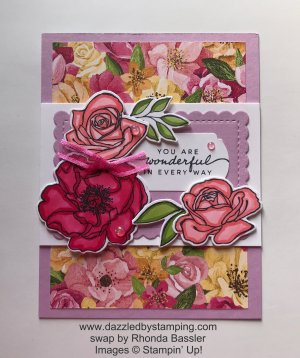 Hues of Happiness Suite, created by Rhonda Bassler, www.dazzledbystamping.com