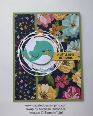 Sweet Songbirds, created by Michelle Hornback, www.dazzledbystamping.com