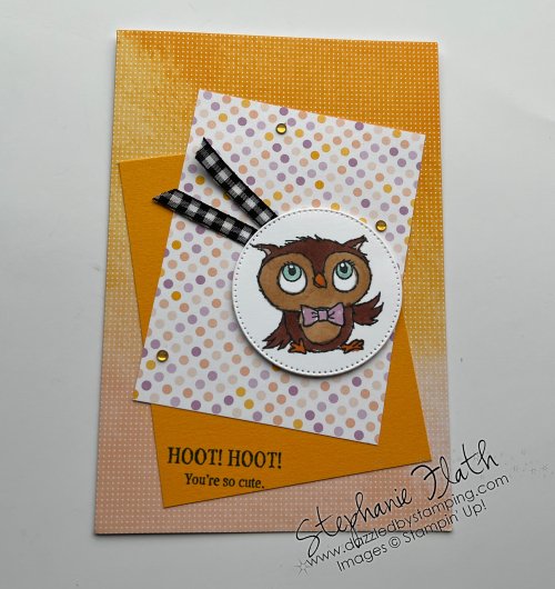 Adorable Owls (SAB), Enjoy the Journey Cards & Envelopes, Dandy Designs DSP (SAB), www.dazzledbystamping.com